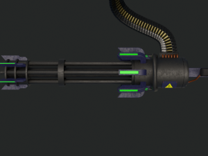 M134 Minigun Modelo 3D