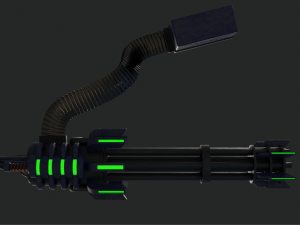 M134 Minigun Modelo 3D