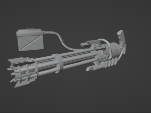 M134 Minigun Modelo 3D
