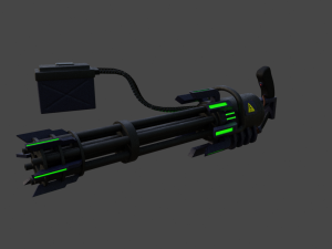 M134 Minigun Modelo 3D