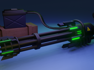 M134 Minigun Modelo 3D