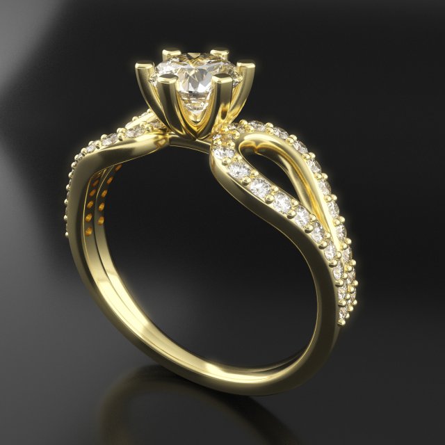 Jewelry Ring 3dm stl renders 3D print model 3D 프린트 모델 .c4d .max .obj .3ds .fbx .stl .blend