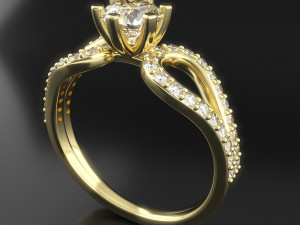 Jewelry Ring 3dm stl renders 3D print model 3D Принт Модель