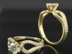 Jewelry Ring 3dm stl renders 3D print model 3D 프린트 모델