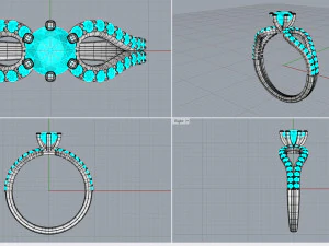 Jewelry Ring 3dm stl renders 3D print model 3D Print Model