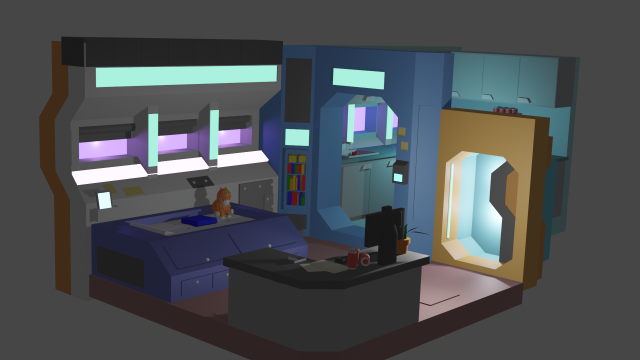Cosmoroom 3D Model .c4d .max .obj .3ds .fbx .stl .blend 