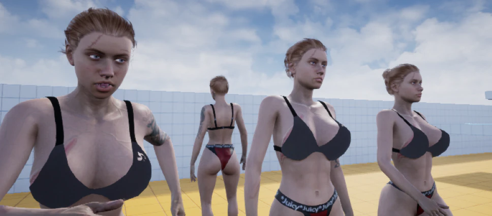 Garota Sexy 3D Model .c4d .max .obj .3ds .fbx .stl .blend 
