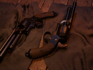 Revólver Lemat 1856 Modelo 3D