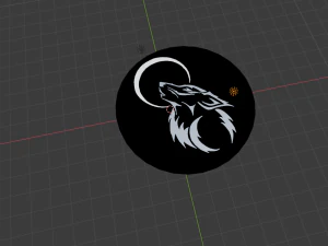 Wolf coin AUF 3D Print Model
