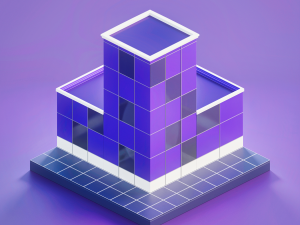 Pack of 4 stylized buildings CG Textures