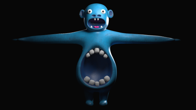 GARTEN OF BANBAN 4 - BLUE Model 3D .c4d .max .obj .3ds .fbx .stl .blend 