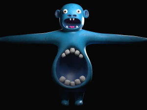 JARDIM DE BANBAN 4 - AZUL Modelo 3D