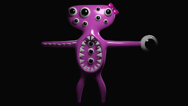 GARTEN OF BANBAN 4 - PINK 3D-Modell .c4d .max .obj .3ds .fbx .stl .blend 