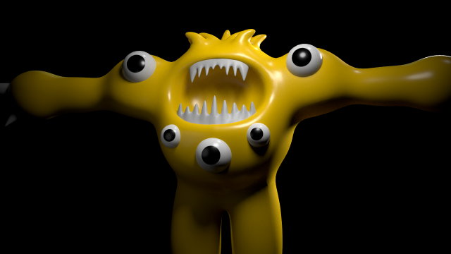 GARTEN OF BANBAN 4 - YELLOW 3D Модель In Мультяшные 3DExport