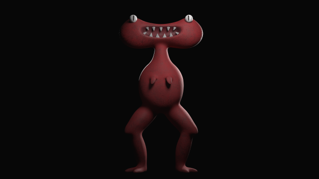 GARTEN OF BANBAN 4 - FROGY BROGY 3D 모델 .c4d .max .obj .3ds .fbx .stl .blend 