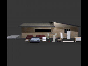 Luxury interior pack 3D 模型