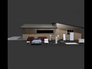 Роскошный интерьерный пакет 3D Модель