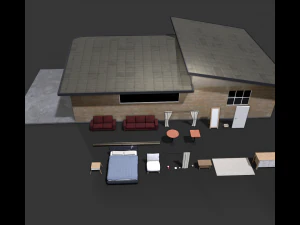 Luxury interior pack 3D Model