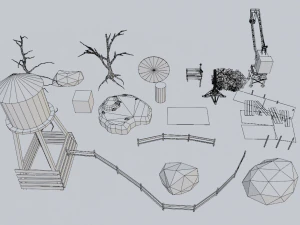 Pacchetto ambiente WarZone Modello 3D