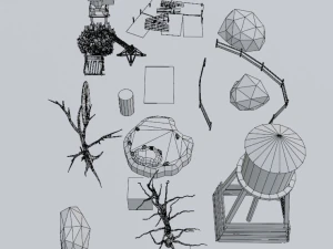 Pacchetto ambiente WarZone Modello 3D