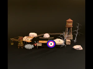 WarZone &Ccedil;evre Paketi 3D Model