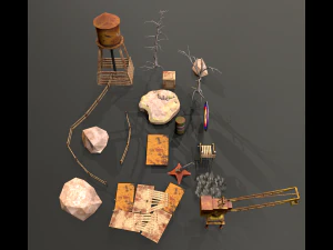 Pacchetto ambiente WarZone Modello 3D