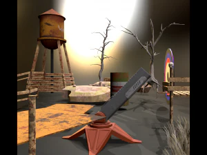 Pacchetto ambiente WarZone Modello 3D