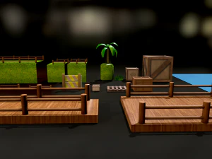 Gr&uuml;nes Paket 3D Modell