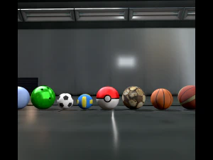 Confezione completa di palline Modello 3D