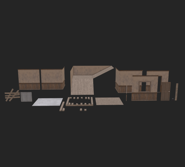 House Parts Set Modèle 3D .c4d .max .obj .3ds .fbx .stl .blend 