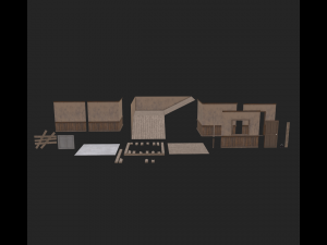 House Parts Set 3D Модель