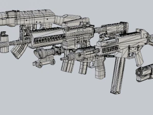 Комплект брони 3D Модель