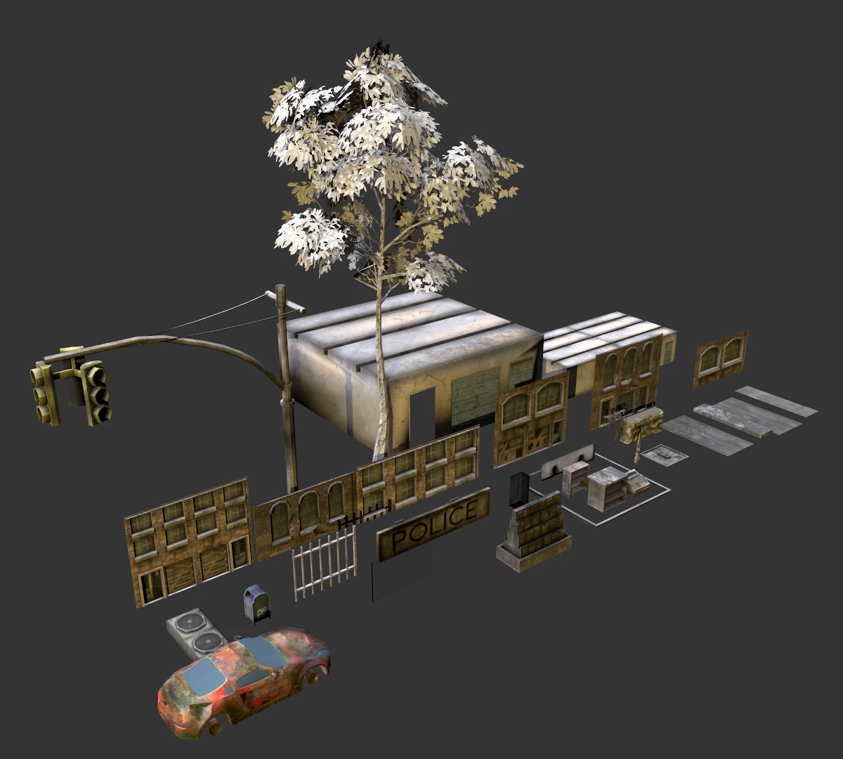 Creep Out Surrounding Bundle 3D Model .c4d .max .obj .3ds .fbx .stl .blend 