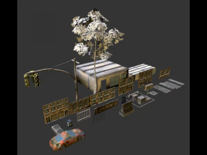 Набор «Окружающий Creep Out» 3D Модель