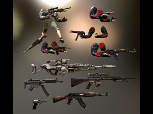 Hunter Attack Bundle 3D 模型