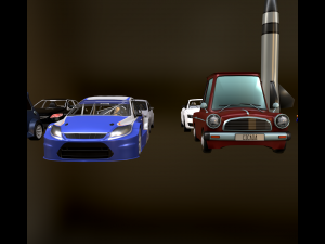 Fire Wheels Set 3D 模型