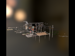 Street Vintage Environment Items Model 3D