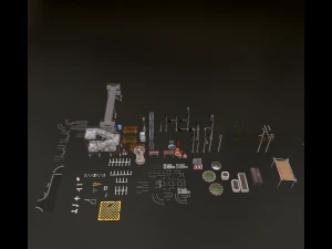 Street Vintage Environment Items 3D Model