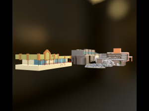 City and Towers Environment Bundle 3D Model