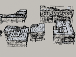City and Towers Environment Bundle 3D Model