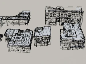 City and Towers Environment Bundle 3D Model
