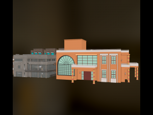 City and Towers Environment Bundle 3D Model