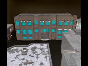 City and Towers Environment Bundle 3D Model