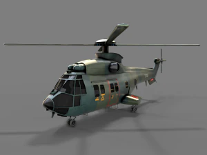 军绿色菜刀 3D 模型