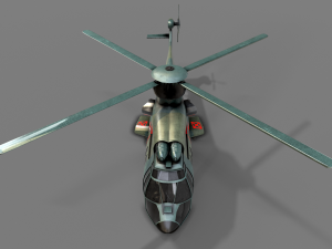 Army Green Chopper 3D मॉडल