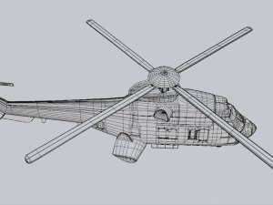 Army Green Chopper 3D मॉडल