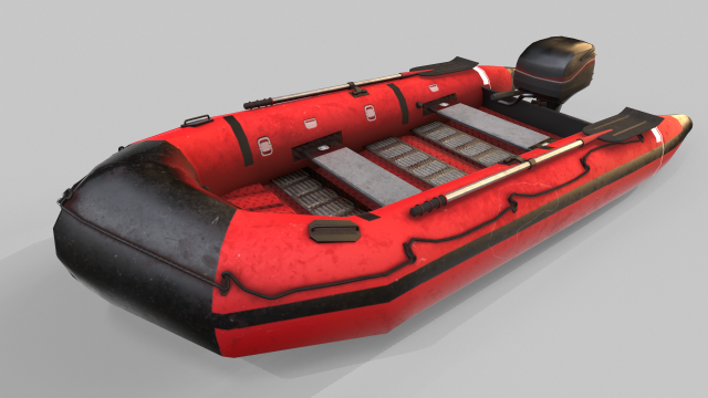 Life Boat 3Dモデル .c4d .max .obj .3ds .fbx .stl .blend 