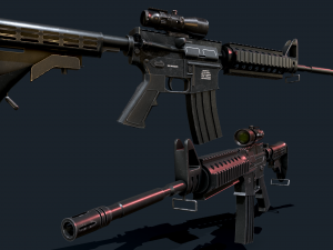 M4A1 Modelo 3D