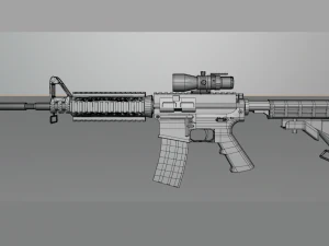 M4A1 Modello 3D