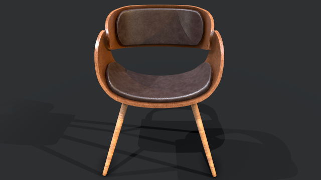 Modern Chair 3D Model .c4d .max .obj .3ds .fbx .stl .blend 